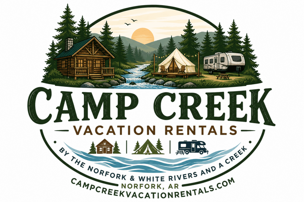 Logo Image for Camp Creek Vacation Rentals, Norfork Arkansas